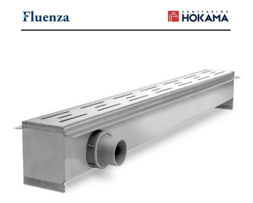 Imagen 3 de 10 de Rejilla Lineal Ducha 70 Acero Inoxidable Desague Horizontal