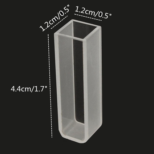 Para 4 Células Cúbicas Visíveis 3,5ml, 10mm, Quartzo/vidro /