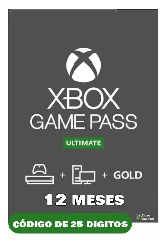 Game Pass Ultimate 12 Meses Código 25 Dígitos - Xbox One