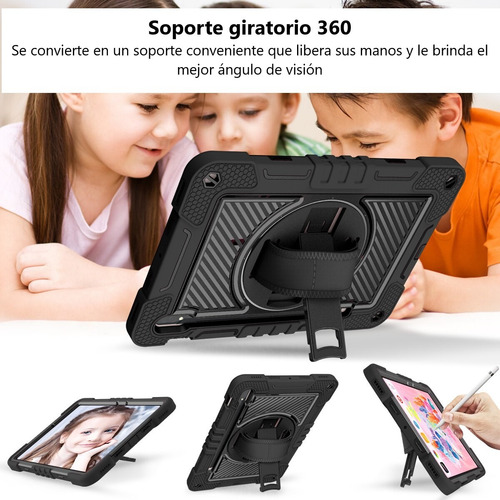 Funda Tablet Uso Rudo Galaxy Tab S7 Fe 12.4 2021 / T733 Negro