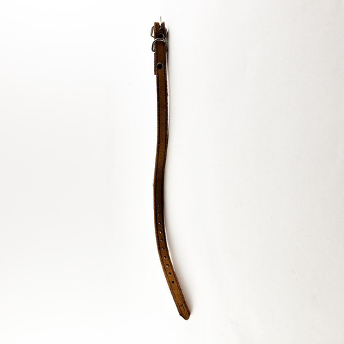 Coleira De Couro Marrom Para Cães 35cm X 1,3cm Nº1 P