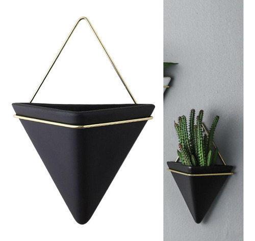 = Maceta De Pared Triangular Maceta Geométrica Montada En