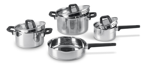 Lamart Batería De Cocina Set 7pz Acero Inox Lt1119