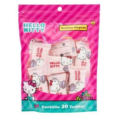 Toallitas Mágicas Comprimidas Hello Kitty Sanrio X 20 Unds