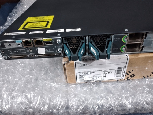 Switch Cisco 3750x Ws-c3750x-48p-l 3750x-48p Poe 4x 1g Fibra (Usado)