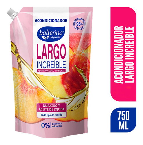 Ballerina Acondicionador Largo Increible Dp 750 Ml