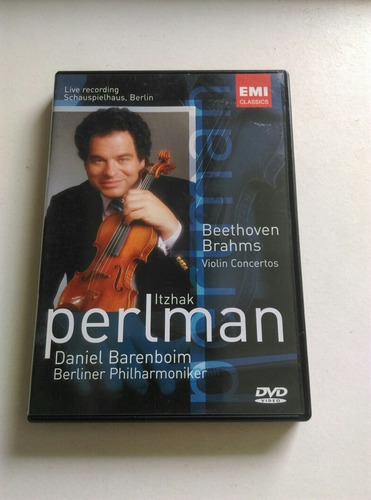 Dvd-ltzhak Perlman-beethoven-brahms Violin Concertos. Ljp