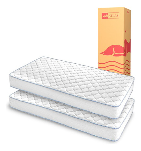 Litera Divana Indi-indi Con Colchones De Caja Atlas Color Gris N/A