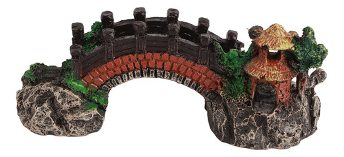 Simulación De Acuario De Pecera De Landscaping Rockery Bridg