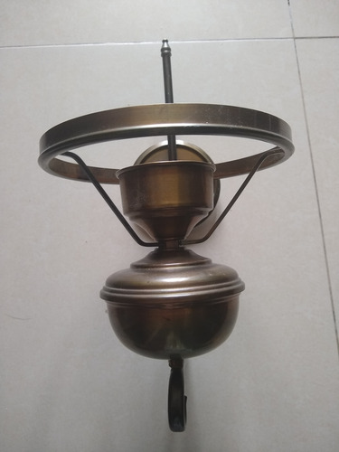 Par De Apliques De Pared, Bronce Con Tulipa Estilo Inglés.. (Usado)