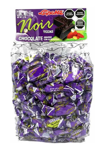 Laposse Chocolate Teens Noir Morado 2 Kg Amargo Almendra