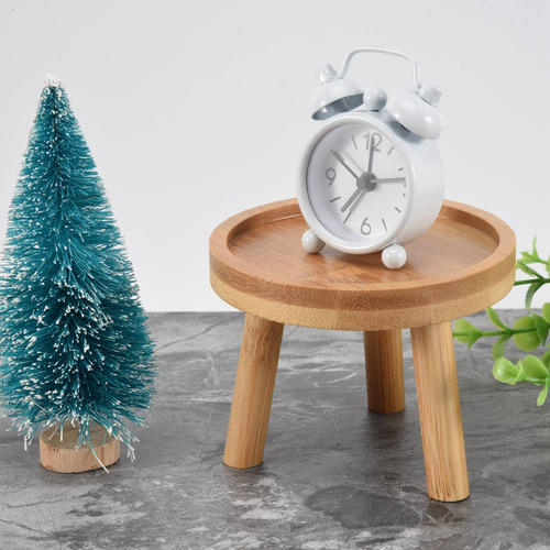 Soporte De Madera Para Plantas Con Base Para Macetas, Tabure