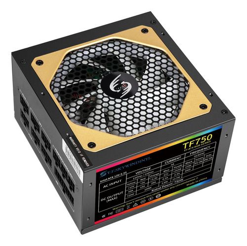 Fuente De Alimentación 750w Psu Argb Totalmente Modular Stan