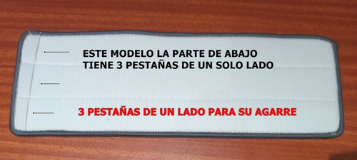 Imagen 2 de 5 de Pack X 10 Paños Microfibra Para Mopa Ultraplana Rectangular