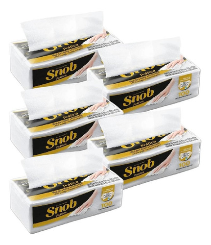 Snob Pratica Papel Toalha Interfolha Folha Dupla C/ 500 Fls
