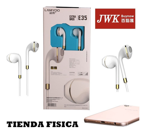 Audifonos Auriculares Stereo Music Headset Lamyoo E35 Jwk