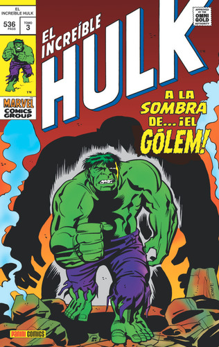 Increible Hulk V1 03 A La Sombra D Golem, De Roy Thomas. Editorial Panini Comics En Español