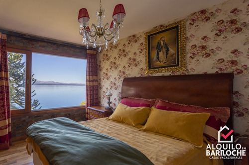 Imagen 8 de 18 de Alquiler Casa En Bariloche Con Costa De Lago Nahuel Huapi. 10 Pax. Km5. 360.