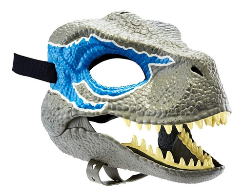 Imagem 1 de 10 de Máscara Dinossauro Velociraptor Blue Jurassic World - Mattel