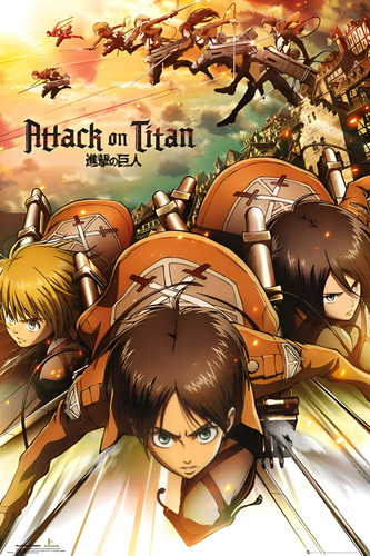 Póster Attack On Titan Autoadhesivo 100x70cm #505