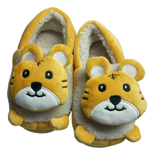 Pantufla Peluche Niño Niña Cerrada Osita Importada Abrigada