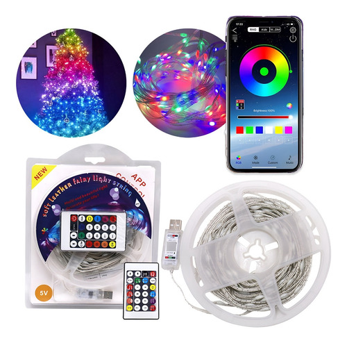 Luces Led Serie Inteligente Multicolor Rgb Control Y App 10m