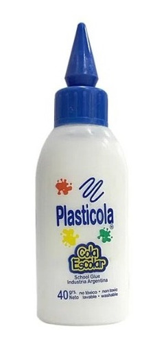 Adhesivo Vinilico Plasticola 40grs. Cola Dosificador Escolar