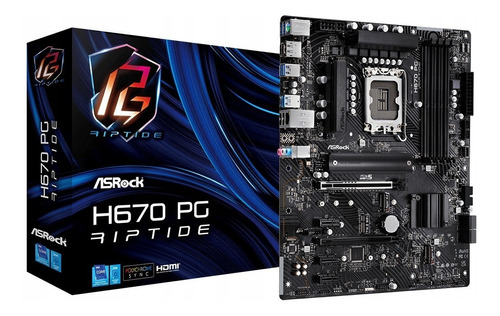 Tarjeta Madre Asrock H670 Pg Riptide Soc 1700 Ddr4 /vc