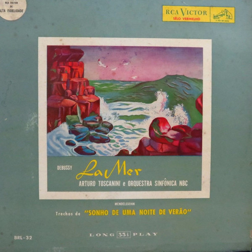 Lp  Debussy - La Mer Arturo Toscanini Mend Vinil Raro Brl-32