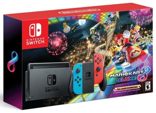 Nintendo Switch Neon + Mario Kart 8 Deluxe, Macrotec