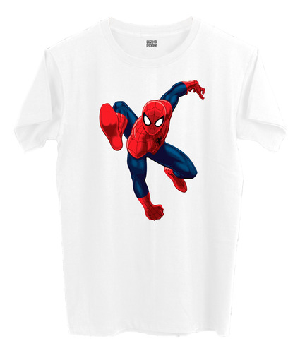 Playera Blanca Spiderman Hombre Marvel Comics 1423