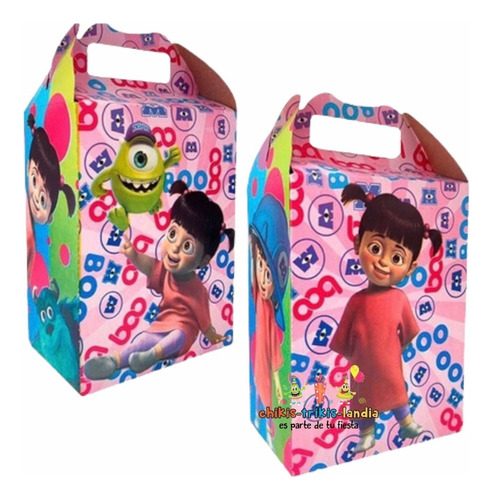 Boo Monster Inc Kit Fiesta Cajas Dulceras Lona Party