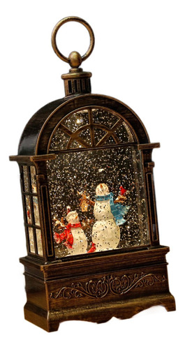 Bola De Nieve Navideña Con Forma De Farol, Caja De Música
