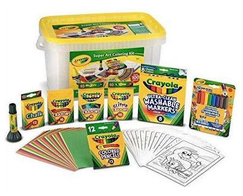 Super Art - Kit Para Colorear Mas De 100 Unidades