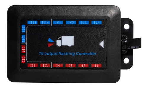 Imagen 6 de 9 de Baliza 16 Modulos Led 32w P/ Bomberos Emergencia Nl302- Roja