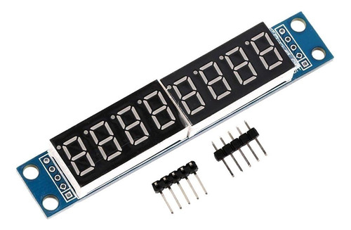 Kit 2 Placas Display 7 Segmentos 8 Dígitos Rojos Max7219