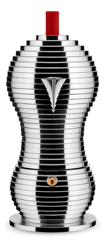 Alessi Mdl02/6rfm Pulcina Cafetera Espresso, 6 Tazas, Rojo