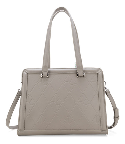 Bolsa Satchel Cloe Anahila Mediano Color Gris