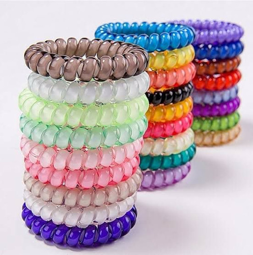 Donas Ligas Resorte Para Cabello Colores 30pz