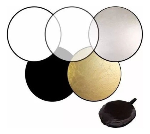 Pantalla Reflectora 5 En 1 110cm Circular Con Funda Rebote