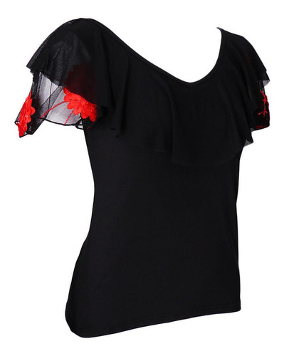 Camiseta De A Trompeta Tops Para Danza De Vientre, Baile