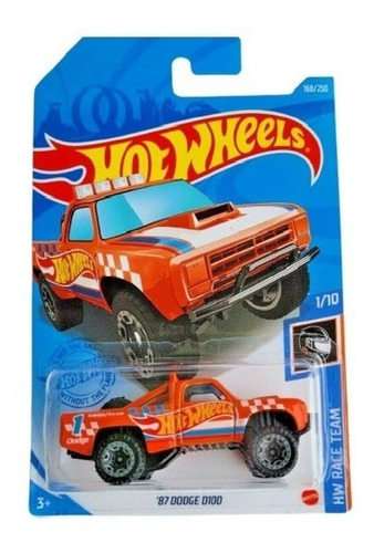 Hot Wheels Pickup Dodge D100 87 Hw Race Team 1/10 2021 