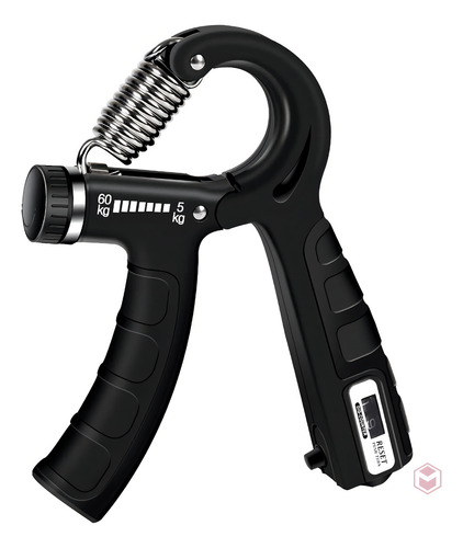 Pinza Hand Grip Ejercitador Mano Ajustable Fortalecedor Color Negro