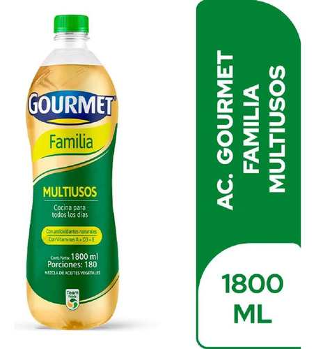 Aceite Gourmet Familia Multiusos X 1800 - L a $2106