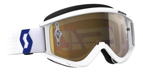 Antiparras Deportivas Cross Goggle Scott Recoil Xi Blanca Color de la lente Dorado Color del armazón Blanco