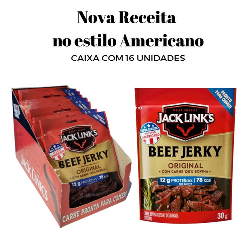 Cx 16 Beef Jerky Protein Snacks Carne Original Jack Links