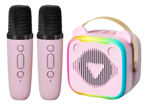 Máquina De Karaoke Portátil Para Niños Con 2 Micrófonos Inalámbricos Y Efectos De Voz – Regalo Ideal De Cumpleaños Para Peques De 3 A 12 Años