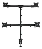 Comprar Soporte Curvo Para 4 Monitores Lcd De Hasta 27  - Negro