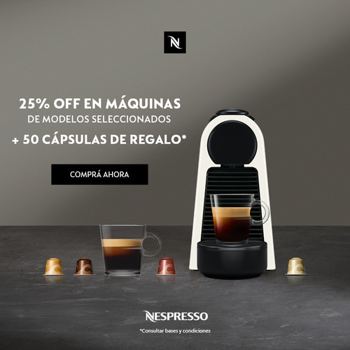 Imagen 3 de 10 de Cafetera Nespresso Essenza Mini C Automatica Para Capsulas