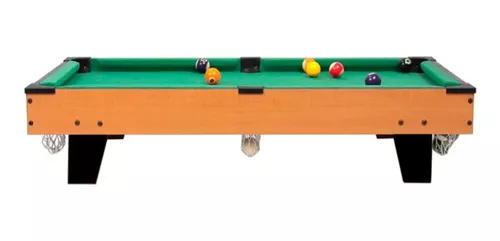 Mesa de bilhar sinuca infantil em madeira grande 52cm com pezinhos de chao  e mesa snooker crianças - MAKEDA - Sinuca / Bilhar Infantil - Magazine Luiza